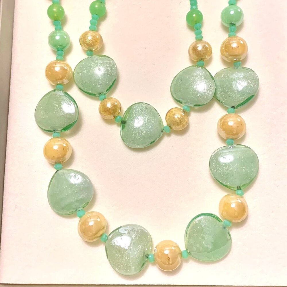PRICE DROP! Genuine Venezia Murano Glass Jewelry necklace bracelet earrings set